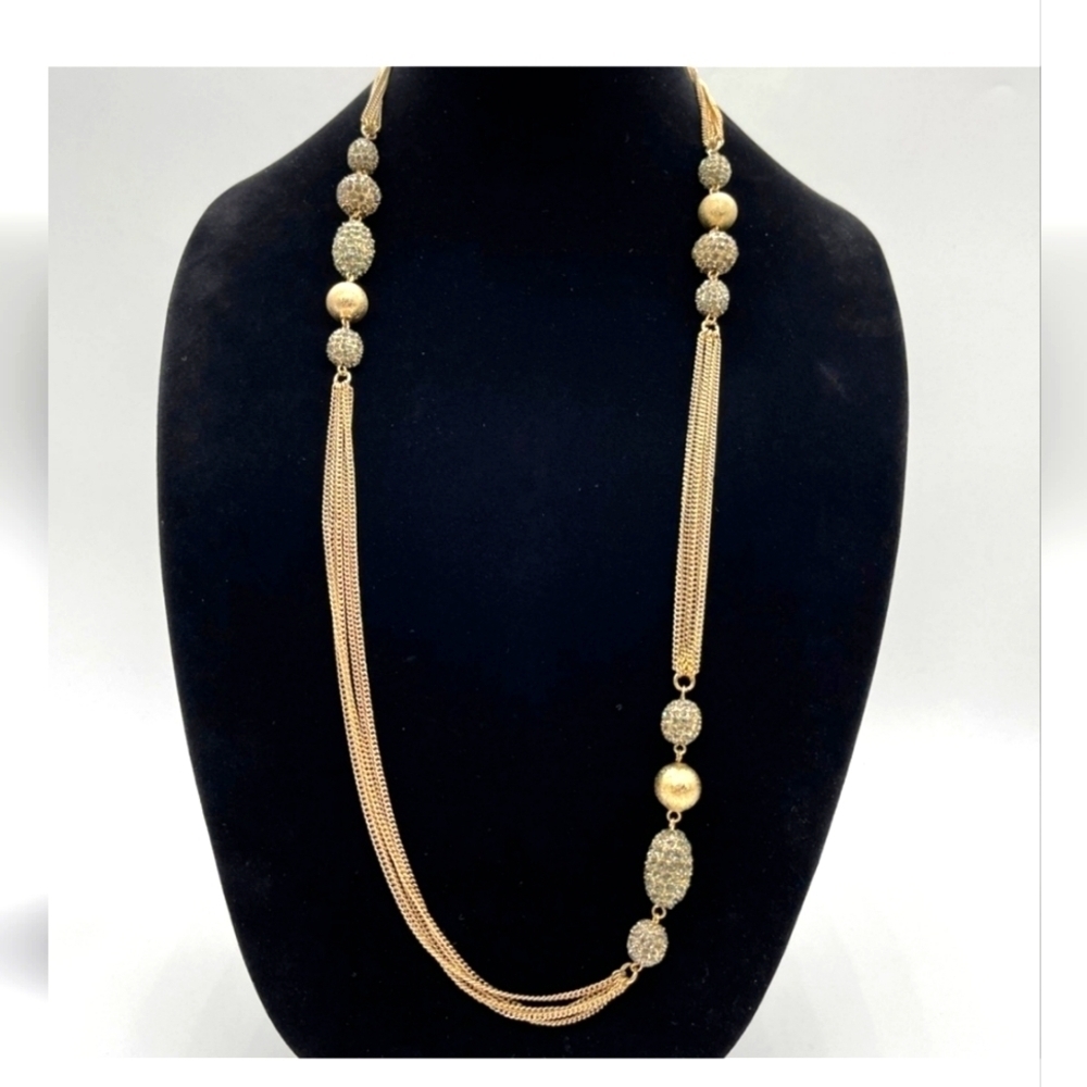 Chicoโs Multi Strand Accented Long Necklace